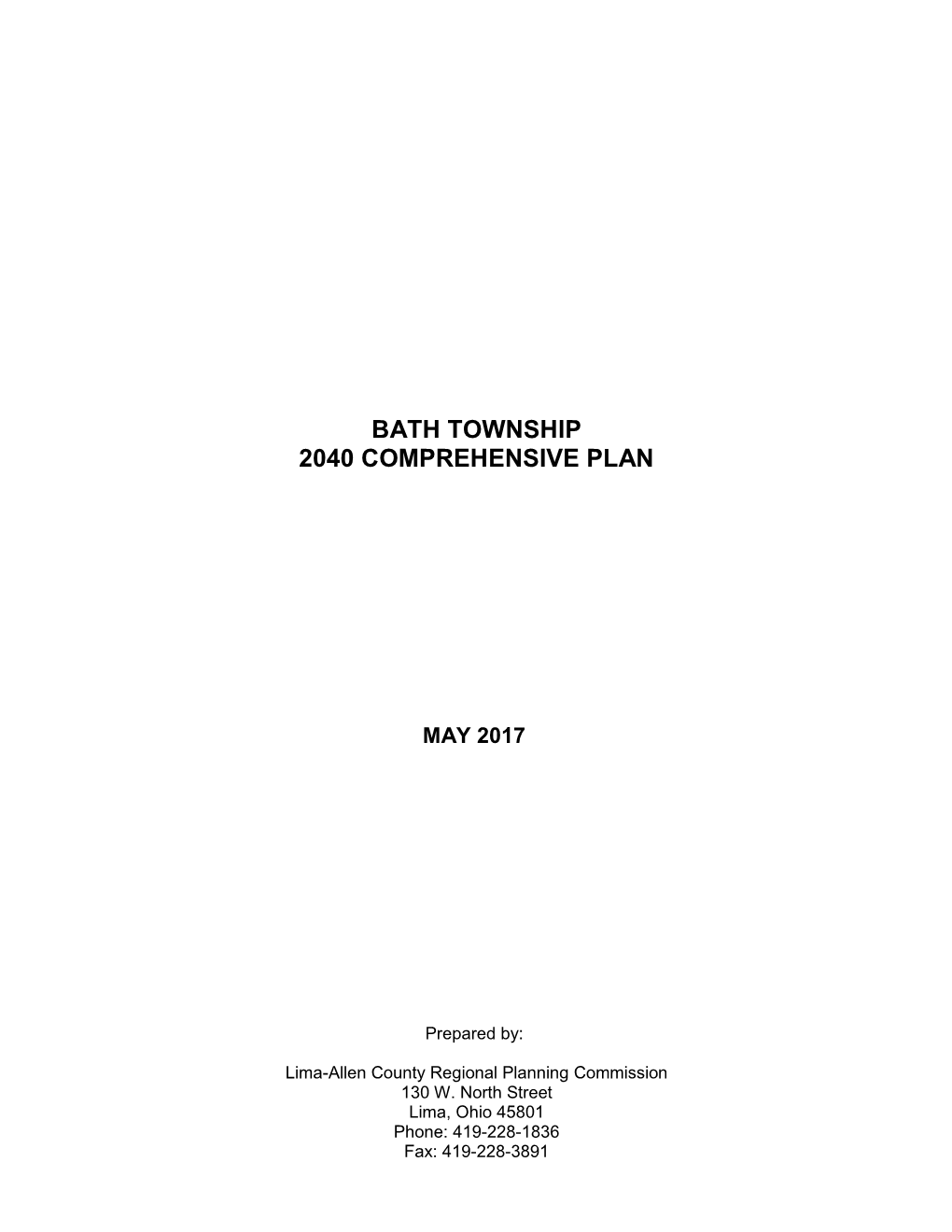 Bath Township 2040 Comprehensive Plan