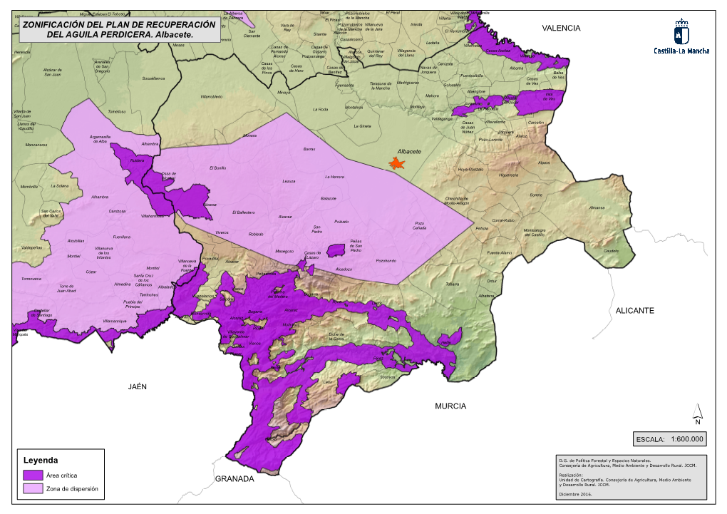 Zonificación Del Plan De Recuperación Del Aguila