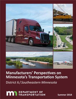 Manufacturers' Perspectives on Minnesota's Transportation System