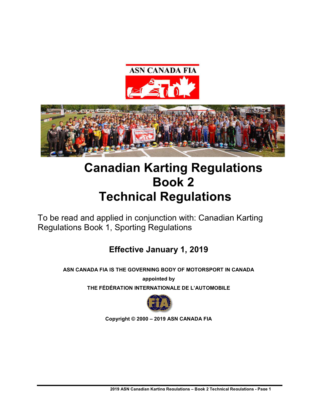 Canadian Karting Regulations Book 2 Technical Regulations