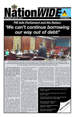 'We Can't Continue Borrowing Our Way out of Debt!'