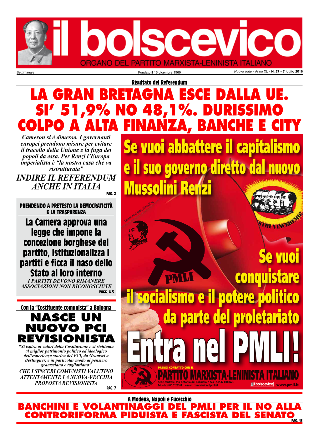 Se Vuoi Abbattere Il Capitalismo E Il Suo Governo Diretto Dal Nuovo