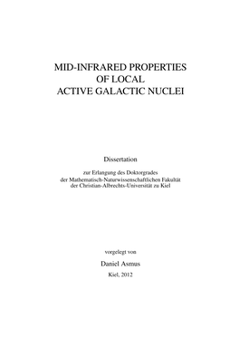 Mid-Infrared Properties of Local Active Galactic Nuclei