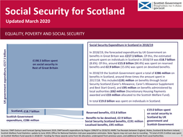 Social Security for Scotland Updated Septembermarch 2020 2018