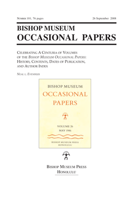 Occasional Papers