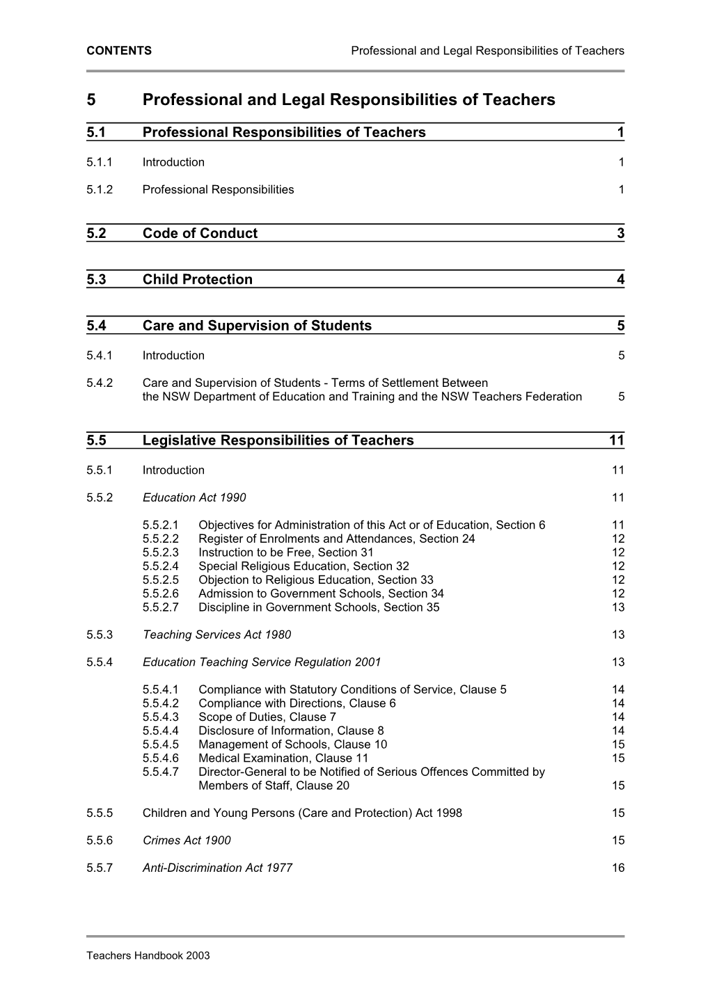 5 Professional and Legal Responsibilities of Teachers