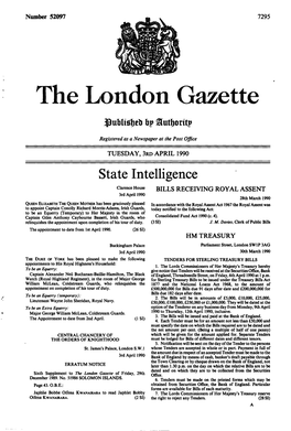 The London Gazette Bp Sutfiorttp