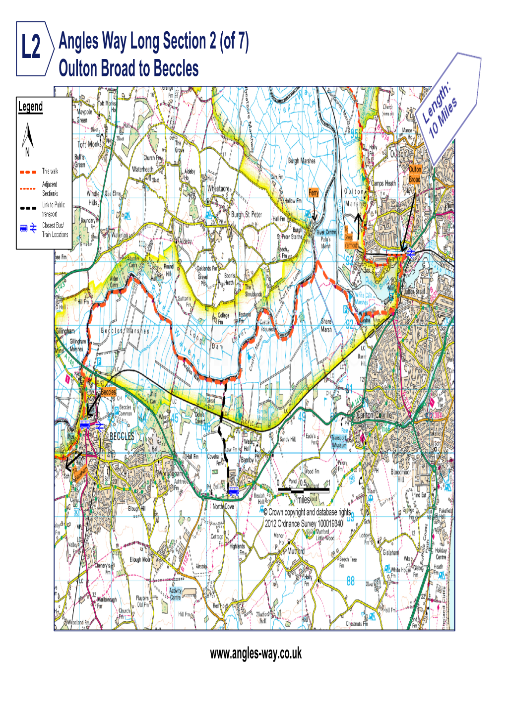 Angles Way Long Section 2 (Of 7) Oulton Broad to Beccles