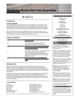 WAFCA Fact Sheet