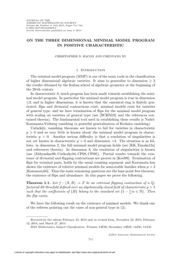 On the Three Dimensional Minimal Model Program in Positive Characteristic