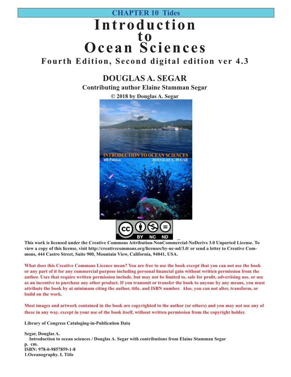 Introduction to Ocean Sciences, 4Th Edition, Chapter 10