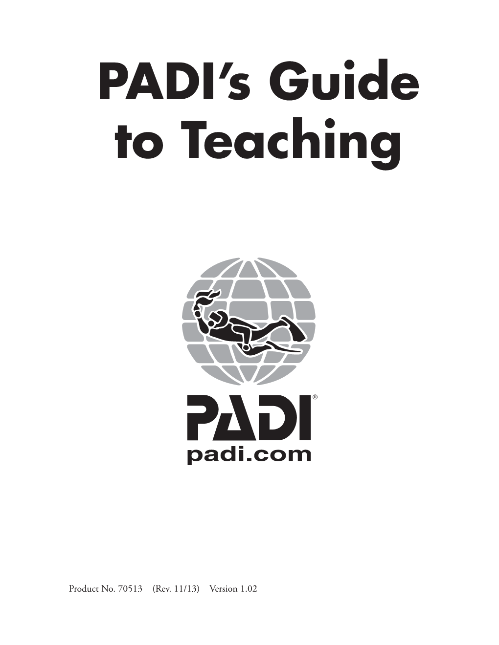PADI's Guide to Teaching
