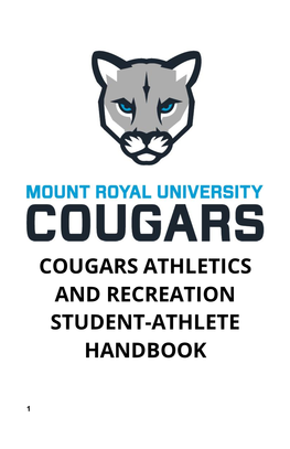 Cougars Athletics and Recreation Student-Athlete Handbook