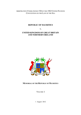 REPUBLIC of MAURITIUS V. UNITED KINGDOM of GREAT BRITAIN