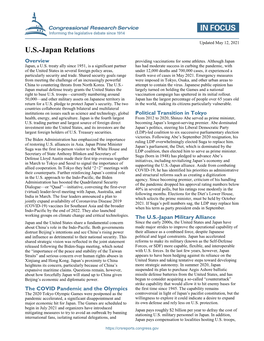 U.S.-Japan Relations