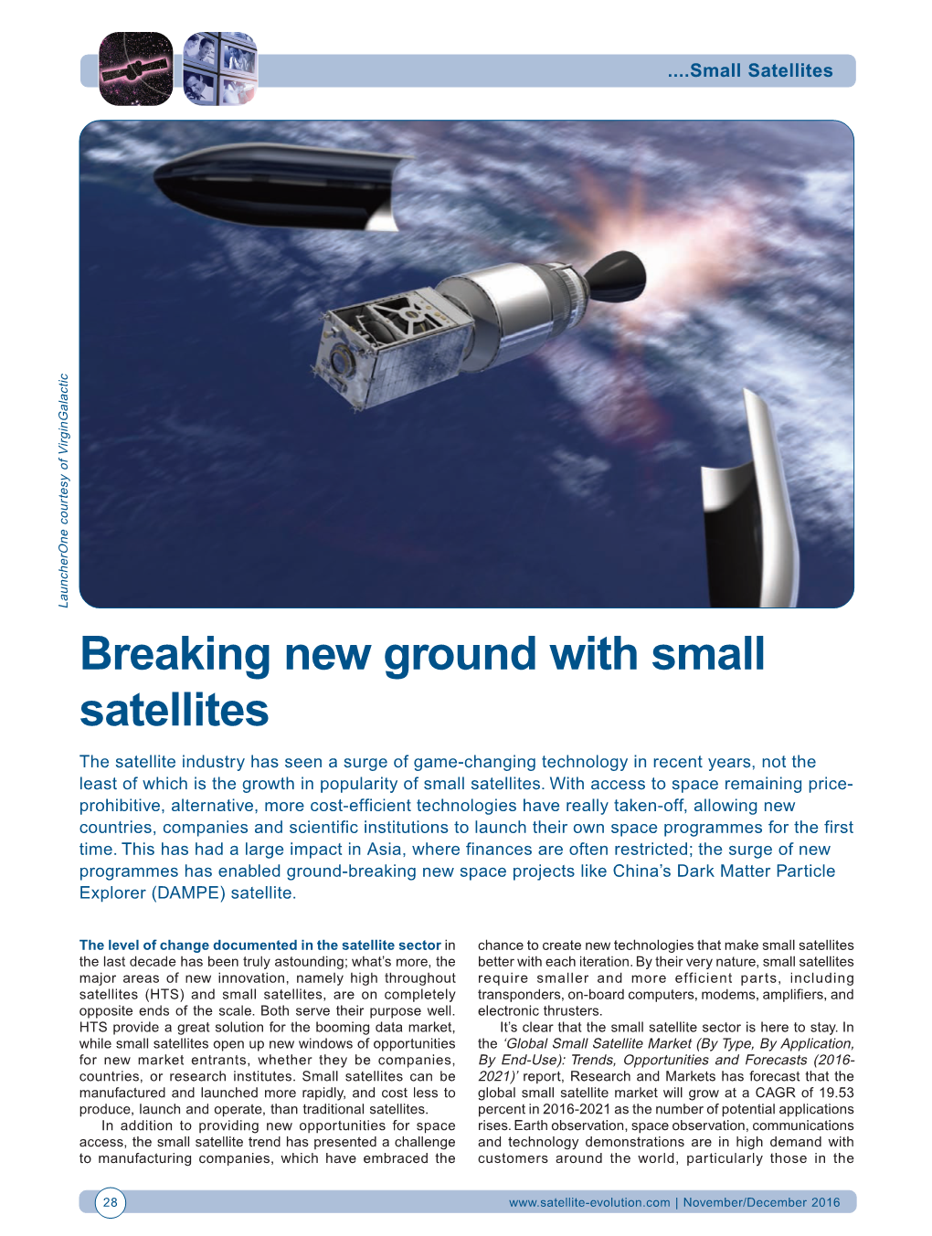 Breaking New Ground with Small Satellites