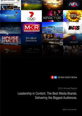 2014 Annual Report Leadership in Content