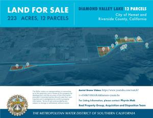 223± Acres of Land in Diamond Valley Lake 12-Parcels, Riverside County