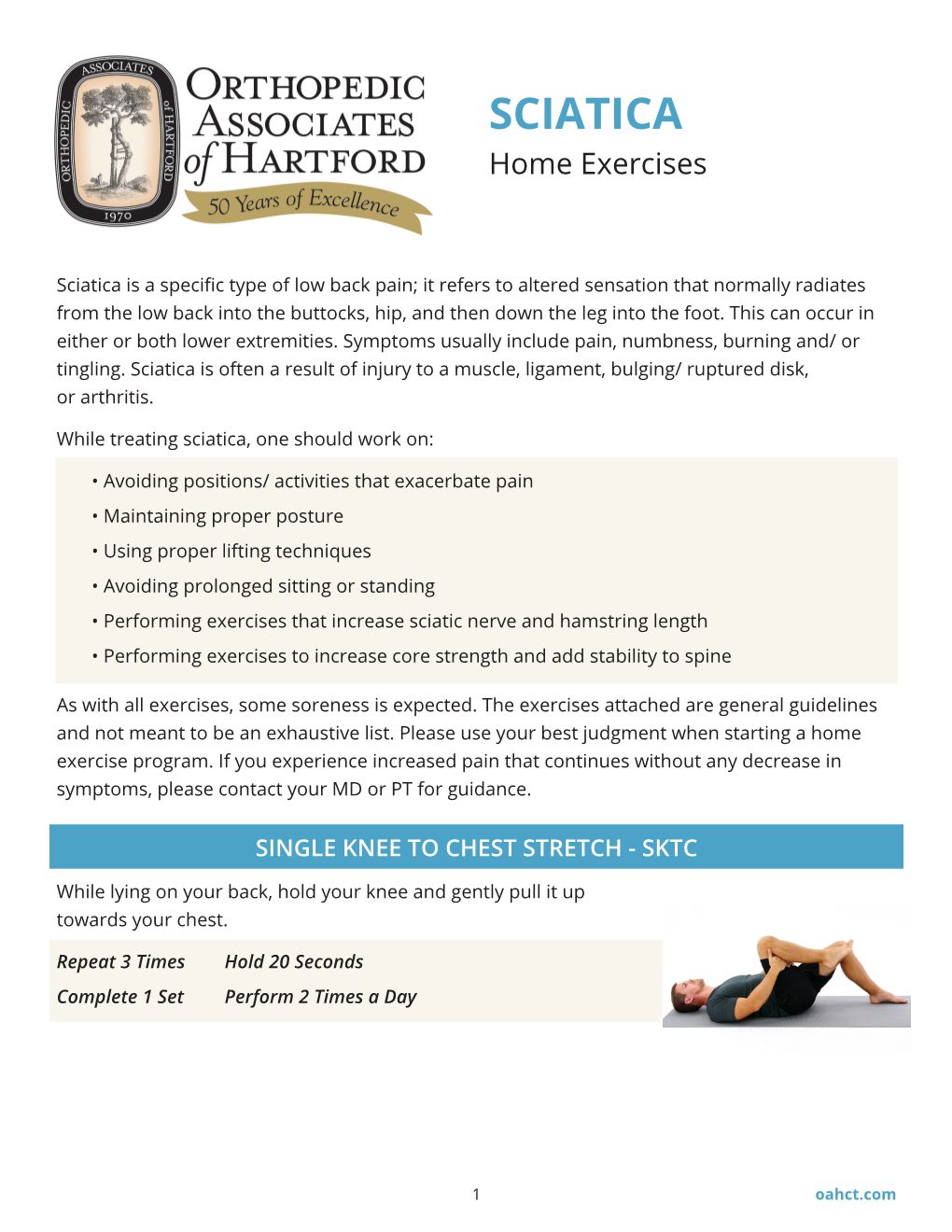 SCIATICA Home Exercises