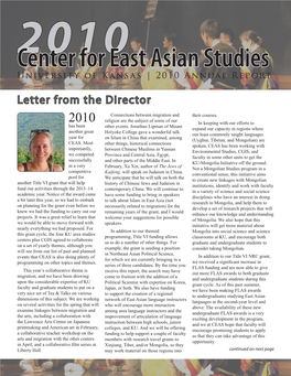 2010 Center for East Asian Studies