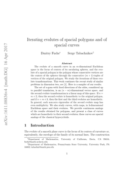 Iterating Evolutes of Spacial Polygons and of Spacial Curves Arxiv