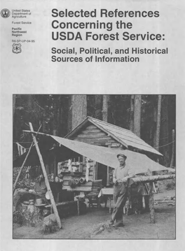 Selected References Forest Service Pacific Concerning the Northwest Region