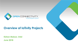 Iotivity and Iotivity-Lite • Resources for Getting Started