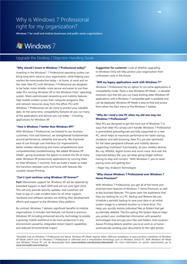Why Is Windows 7 Professional Right for My Organization?