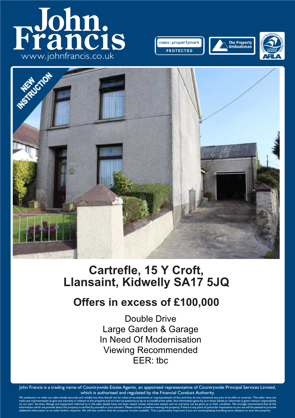 Cartrefle, 15 Y Croft, Llansaint, Kidwelly SA17