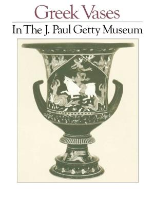 Greek Vases in the J. Paul Getty Museum, Volume 1, OPA 1
