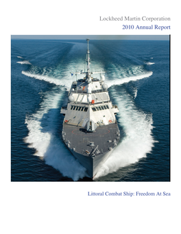 Lockheed Martin Corporation 2010 Annual Report