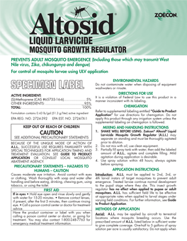 Liquid Larvicide