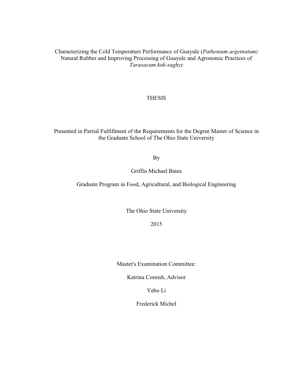 Characterizing the Cold Temperature