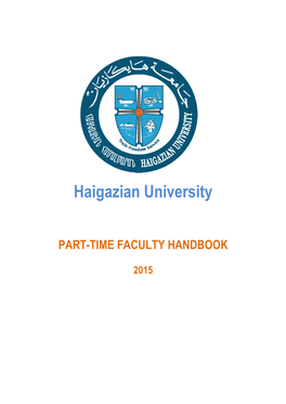Part Time Faculty Handbook