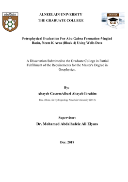 Dr. Mohamed Abdalhafeiz Ali Elyass