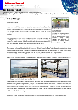 Vol. 3: Senegal Sub-Saharan Report