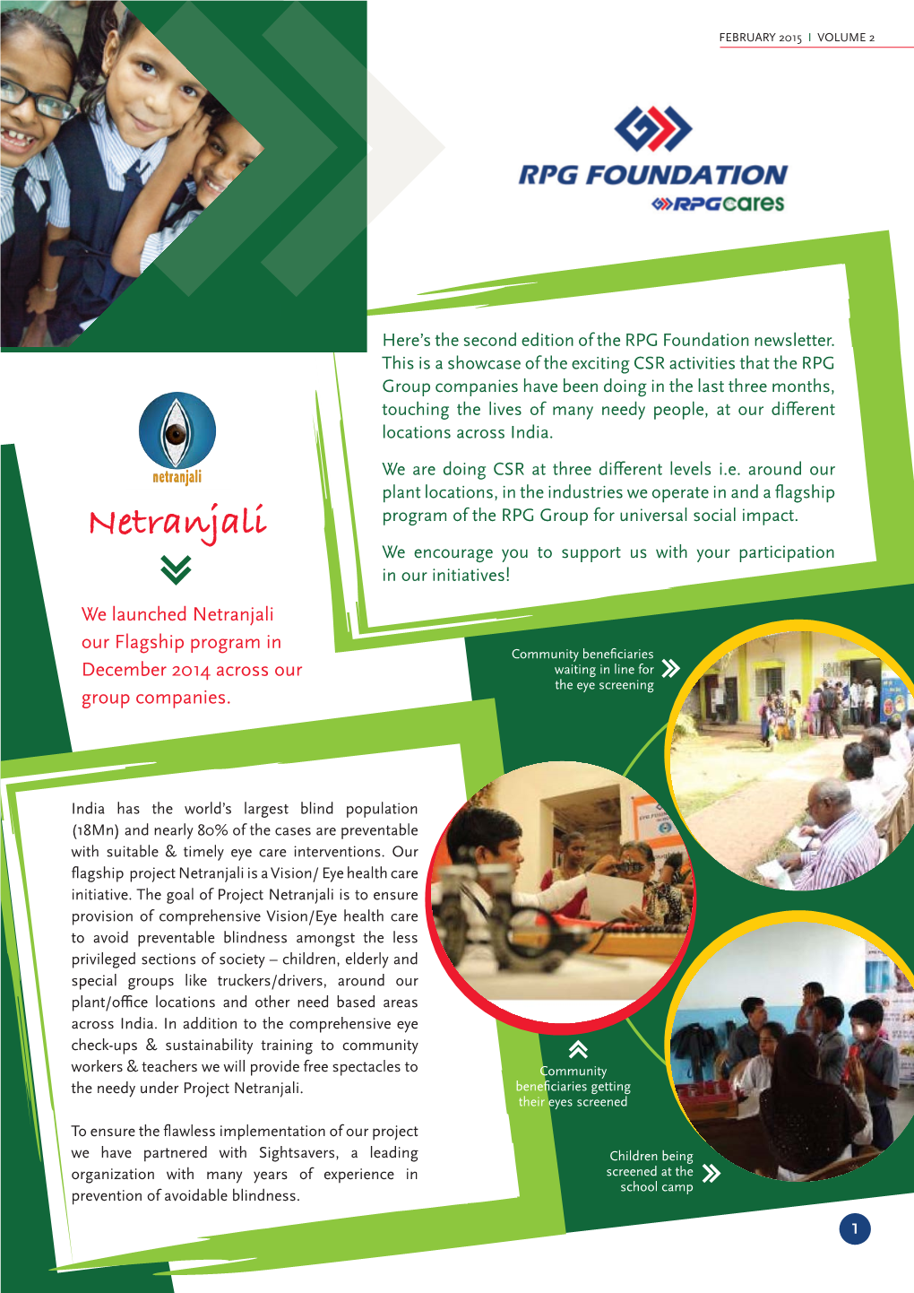 Netranjali Program of the RPG Group for Universal Social Impact