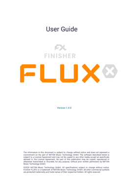 Finisher FLUXX Is a Trademark of NXTGN Music Technology Gmbh