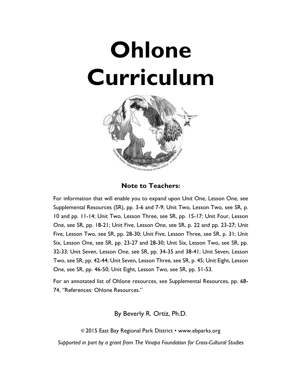 Student Resources – Ohlone Curriculum