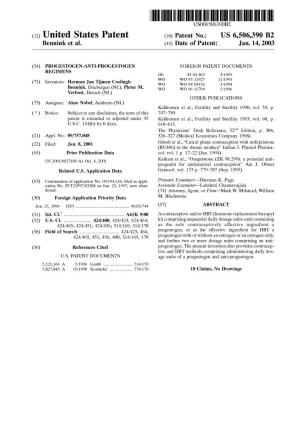(12) United States Patent (10) Patent N0.: US 6,506,390 B2 Bennink Et Al