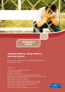 Tackling Bullying, Using Evidence, Learning Lessons