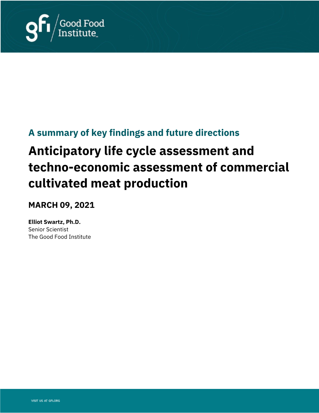 Anticipatory Life Cycle Assessment and Techno-Economic Assessment of Commercial Cultivated Meat Production