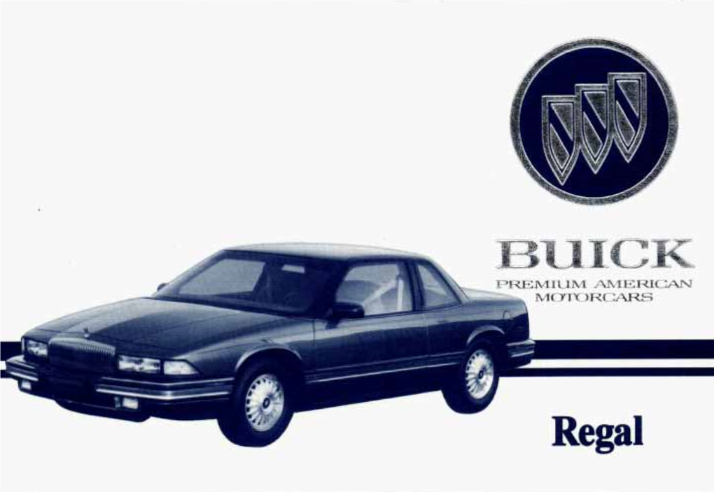 1993 Buick Regal Owner's Manual