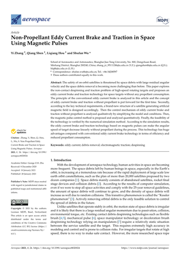 Non-Propellant Eddy Current Brake and Traction in Space Using Magnetic Pulses