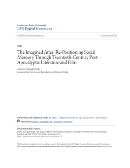 Re-Positioning Social Memory Through Twentieth-Century