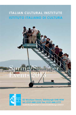 Spring/Summer Events 2013