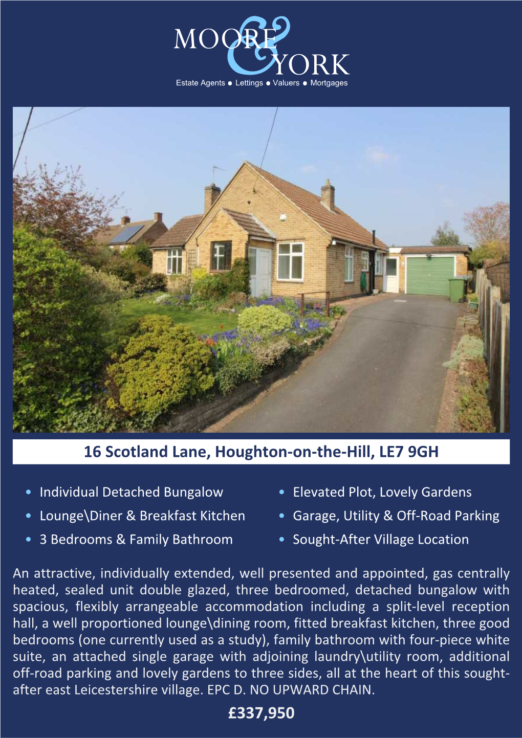 £337,950 16 Scotland Lane, Houghton-On-The-Hill, LE7