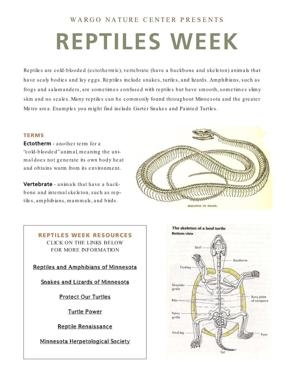 Reptiles Week