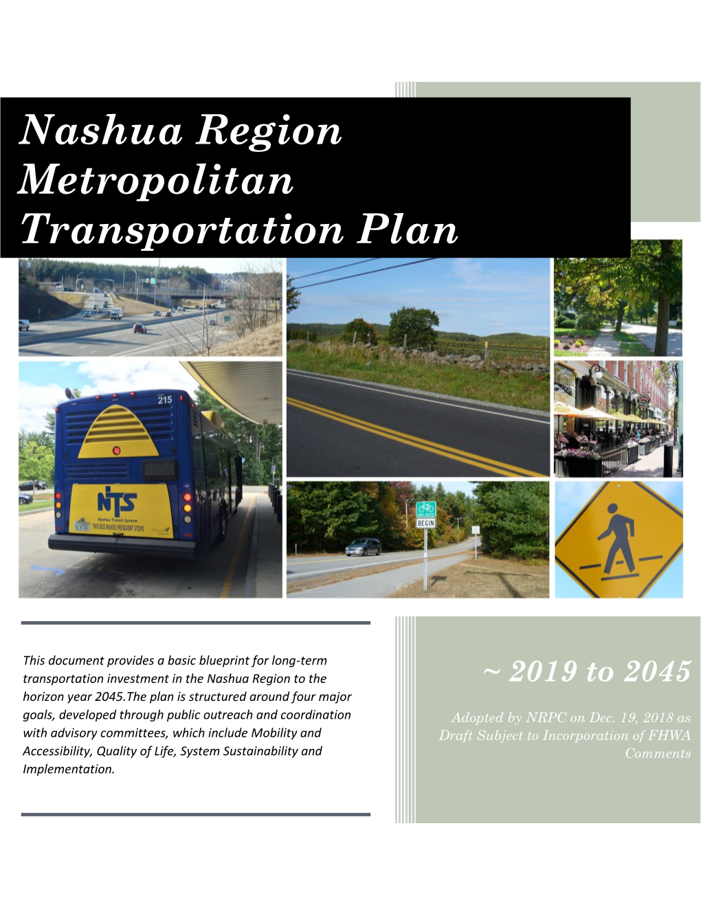 Nashua Region Metropolitan Transportation Plan