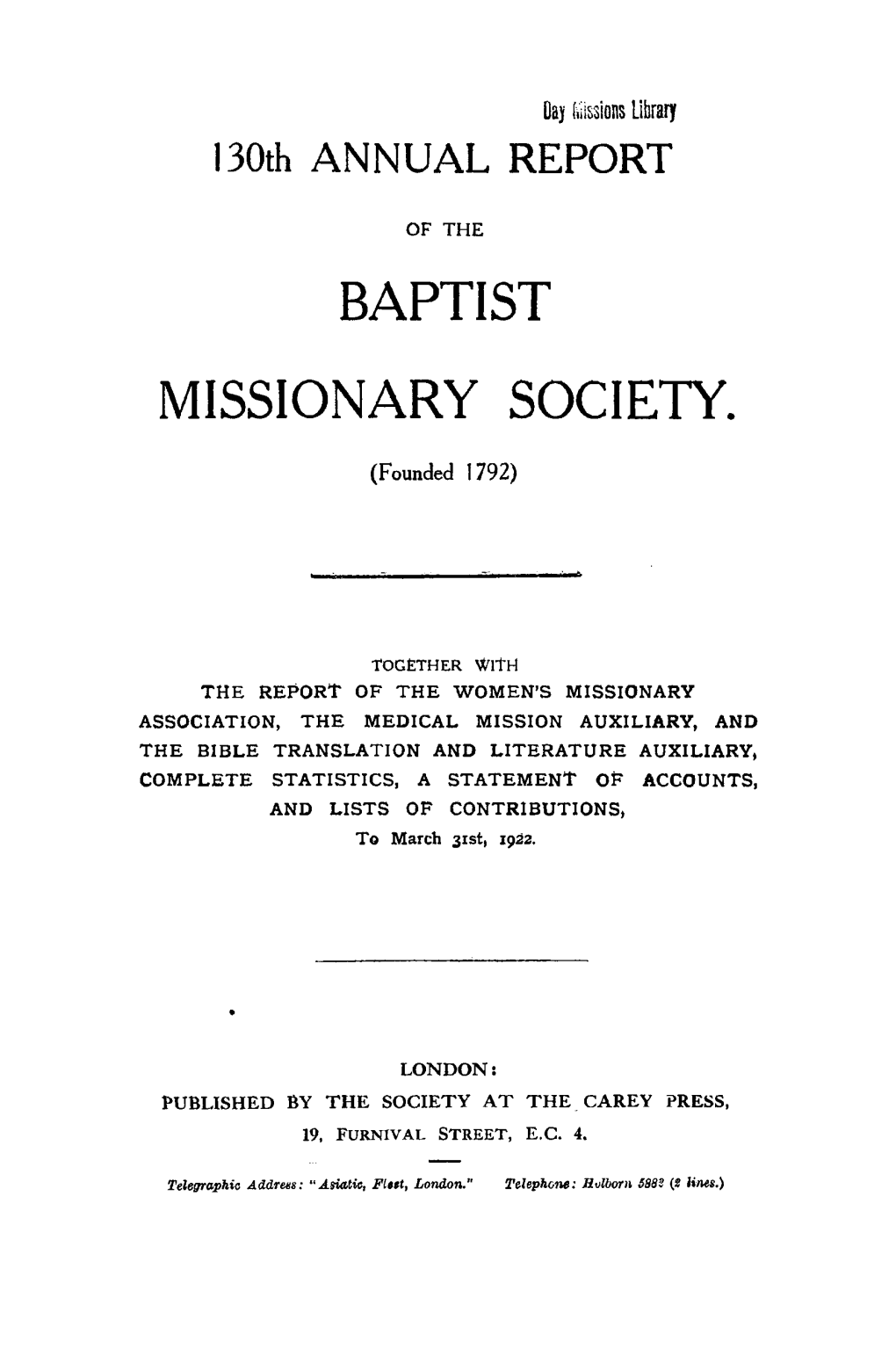 Baptist Missionary Society